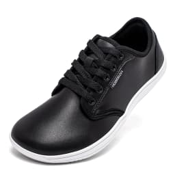 HOBIBEAR Unisex Wide Barefoot Shoes Women Men Zero Drop Minimalist Sneakers Artificial Leather Trail Walking Shoes