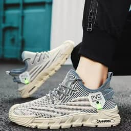 Men's Sports Shoes Breathable Mesh Thin White Shoes for Boys and Students Lightweight Casual Soft Soled Outdoor Running Shoes