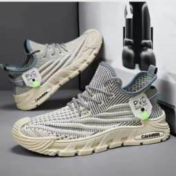 Men's Sports Shoes Breathable Mesh Thin White Shoes for Boys and Students Lightweight Casual Soft Soled Outdoor Running Shoes