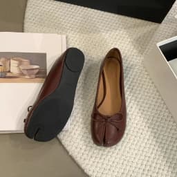 2026 Tabi Ninja Shoes Women Cozy Leather Flats Split Hoof Toe Loafers Femme Mary Jeans Mocasines Ladies Ballerina Shoes