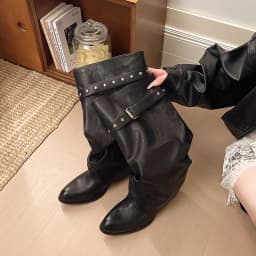 Long Rivet Long Boot - 2026 New Style Round-toe Retro Stylish Long Boot