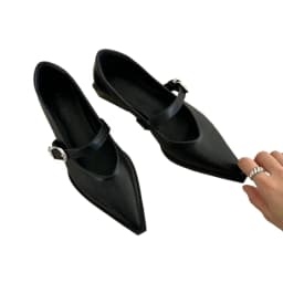 2024 New Mary Jane Shoes Spring Autumn Pointed Toe Low Heel Women Shallow Single Pumps Women Fashion Buckle Shoes
