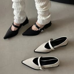 2024 New Mary Jane Shoes Spring Autumn Pointed Toe Low Heel Women Shallow Single Pumps Women Fashion Buckle Shoes