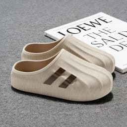 Sandals for Men Summer Men's Closed-Toe Slip-On Clogs Waterproof Soft Thick Sole Indoor Outdoor Dual Use Breathable Casual Shoes