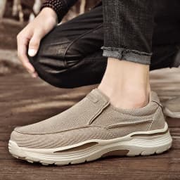 Men's Lightweight Canvas Loafers for Outdoor Hiking Camping Casual Sports Running Jogging Shoes Size 39-48