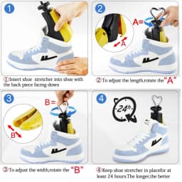 Shoe Stretcher Height/Length Adjustable with Shoe Horn for Flat Shoes Casual Shoes Canvas Shoes Sport Shoes
