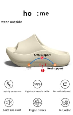 German Arch Support Negative Heel Slippers for Women, Summer 2026 New Indoor Home Flat Foot Correction Sandals for Men