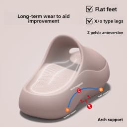 German Arch Support Negative Heel Slippers for Women, Summer 2026 New Indoor Home Flat Foot Correction Sandals for Men
