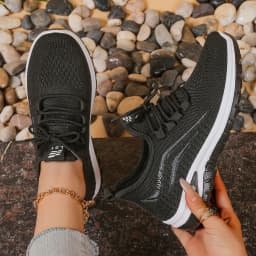 Women's shoes, soft soles, not tired feet,summer sneakers platform shoes, flying weaving, breathable women's sneakers shoes