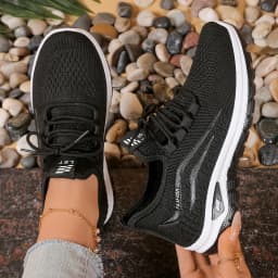 Women's shoes, soft soles, not tired feet,summer sneakers platform shoes, flying weaving, breathable women's sneakers shoes