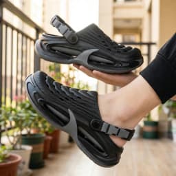 Men's Outdoor Sandals Women's Heeled Fluffy Top Sandals EVA One-Size-Fits-All Summer Beach High-End Flip Flops