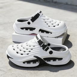 Men's Outdoor Sandals Women's Heeled Fluffy Top Sandals EVA One-Size-Fits-All Summer Beach High-End Flip Flops