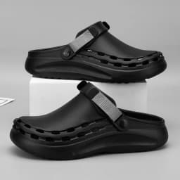 Quick-Dry EVA Solid Color Mens Sandals Fashion Trendy Lightweight Outdoor Travel Essentials Beach Shoes Casual Men’s Slippers