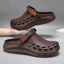Quick-Dry EVA Solid Color Mens Sandals Fashion Trendy Lightweight Outdoor Travel Essentials Beach Shoes Casual Men’s Slippers