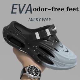 Stepping on shit hole shoes men's 2026 new summer wear sports trend thick-soled non-slip deodorant breathable sandals