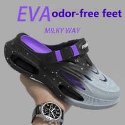 Stepping on shit hole shoes men's 2026 new summer wear sports trend thick-soled non-slip deodorant breathable sandals