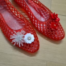 Fashionable Crystal Slippers for Women, Mesh Flat Sandals with a High-End Feel, Korean Crystal Jelly Shoes, Pointed Toe Shallow Single Shoes for Women