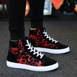 New men high top Canvas Shoes Outdoor Fashion walking Sneakers Male Casual Vulcanized Shoes Student Anti slip Tenis sports shoes