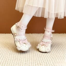 Women's Lolita Mary Jane Shoes, Mid-Heel Round Toe Bow Pumps, Sweet Cute Style, Suitable for Students, Daily and Party Wear.