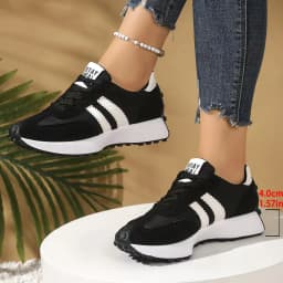 2026 Spring Retro Platform Women's Sneakers Summer Casual Patchwork Leather Sneakers Women's Outdoor Casual Comfort Shoes