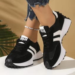 2026 Spring Retro Platform Women's Sneakers Summer Casual Patchwork Leather Sneakers Women's Outdoor Casual Comfort Shoes