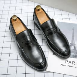 Fashion Casual Business Leather Shoes Men Classic Slip On Formal Social Leather Loafers Male Comfortable Men's Dress Shoes
