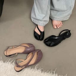 Tabi Sandals Women Brand Designer Cross Ankle Strap Sandals Buckle Slingback Chunky Low Heels Elegant Mary Jane Split-toe Shoes