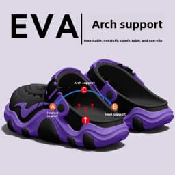 Arch Supported Perforated Shoes for Men, 2026 New Summer Wear, Non Slip, Wear-Resistant, Breathable Beach Sandals