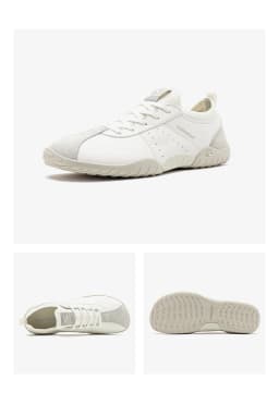 HOBIBEAR Wide Toe Box Sneakers for Men Women Minimalist Artificial Leather Walking Shoes Lightweight Lace Up Casual Sneakers