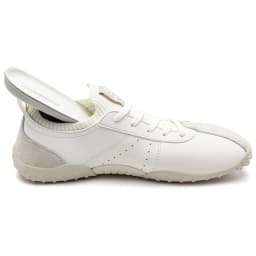 HOBIBEAR Wide Toe Box Sneakers for Men Women Minimalist Artificial Leather Walking Shoes Lightweight Lace Up Casual Sneakers