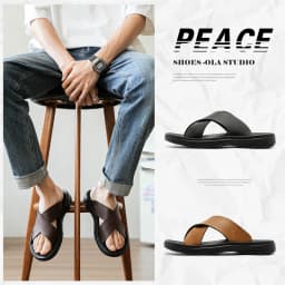 Men's Fashionable Summer Clogs Non-Slip Thick Sole Wear-Resistant Lightweight Comfortable Slip-On Slippers Beach Casual Sandals