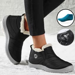 Women Boots Waterproof Winter Boots Fur Shoes Women Slip On Ankle Boots Snow Botas Mujer 2025 Winter Shoes Couple Short Boot