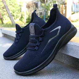 Men's Solid Lace-Up Casual Shoes, Lightweight Outdoor Sports Shoes for Men's Fashionable Solid Casual Shoes Suitable for Leisure Walking Enthusiasts - Ideal for Lightweight, Breathable and Non-Slip, Suitable for Leisur