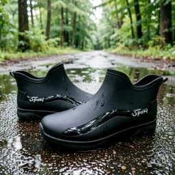 Men's Fashionable Anti-Slip Rain Shoes