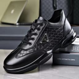New Men Leather Shoes Platform Breathable Casual Shoes Summer Business Social Formal Shoes