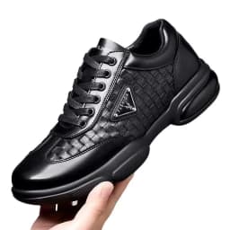 New Men Leather Shoes Platform Breathable Casual Shoes Summer Business Social Formal Shoes