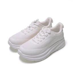 Slazenger Lightweight and Comfortable Unisex Height-Increasing Sneakers, 5cm, Wide-Foot-Friendly Walking Shoes, Cushioning Mesh Running Shoes, Couple Sneakers, Jogging Shoes, Trekking Shoes, Gym Shoes.