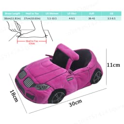 2025 New Multi-style Car-shaped Plush Shoes Winter Autumn Sport Car Stuffed Shoes Men Women Indoor House Slipper Christmas Gift
