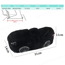 2025 New Multi-style Car-shaped Plush Shoes Winter Autumn Sport Car Stuffed Shoes Men Women Indoor House Slipper Christmas Gift