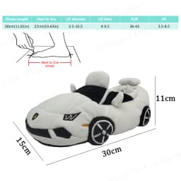 2025 New Multi-style Car-shaped Plush Shoes Winter Autumn Sport Car Stuffed Shoes Men Women Indoor House Slipper Christmas Gift