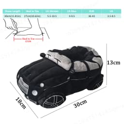 2025 New Multi-style Car-shaped Plush Shoes Winter Autumn Sport Car Stuffed Shoes Men Women Indoor House Slipper Christmas Gift