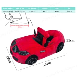 2025 New Multi-style Car-shaped Plush Shoes Winter Autumn Sport Car Stuffed Shoes Men Women Indoor House Slipper Christmas Gift
