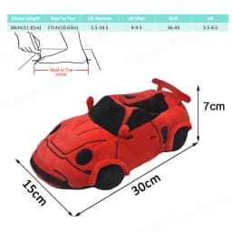 2025 New Multi-style Car-shaped Plush Shoes Winter Autumn Sport Car Stuffed Shoes Men Women Indoor House Slipper Christmas Gift