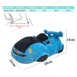 2025 New Multi-style Car-shaped Plush Shoes Winter Autumn Sport Car Stuffed Shoes Men Women Indoor House Slipper Christmas Gift