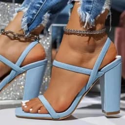 Women Sandals Pumps Summer Woman Fashion Open Toe High Heels Shoes Female Narrow Band Thick Party Ladies Ytmtloy House Slippers