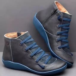 2025 for Women Lace Up Boots Snow Boots Woman Short Vintage Boots Mujer Botas Non-slip Shoes Socofy Chaussures Femmes