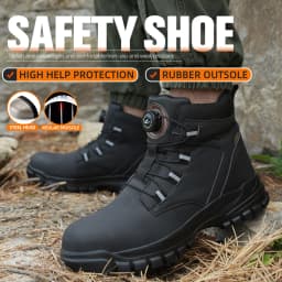 New Safety Boots Men Work Indestructible Shoes Sneakers Steel Toe Protective Boots Anti-smash Anti-puncture Waterproof Boots