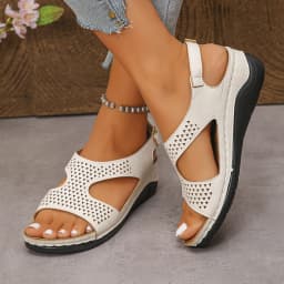 New Fashion Designer Women's Wedges Sandals New Woman Breathable Sandals Fashion Comfort Handiness Summer Casual Female Sandals