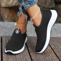 Women's Sneaker Slip On Women Sneakers Breather White Shoes Women Casual Sneaker Sports Shoes Comfortable Vulcanize Shoes Female
