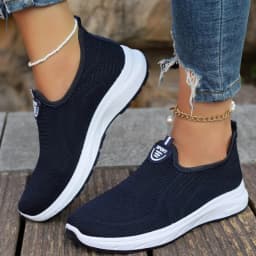 Women's Sneaker Slip On Women Sneakers Breather White Shoes Women Casual Sneaker Sports Shoes Comfortable Vulcanize Shoes Female
